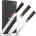 imarku 3 Piece Knife Set, Professional Japanese High Carbon Stainless Steel Chef Knife, Ultra Sharp Kitchen Knives Set with Ergonomic Pakkawood Handle, Ideal Gift for Mom