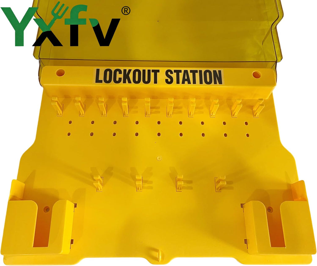 Lockout Tagout Station with Loto Devices, 14 Safety Padlocks, 6 Hasps, 40 Do Not Operate Tags, Lock Out Tag Out Kit Board, OSHA Compliant Industrial Safety Supply