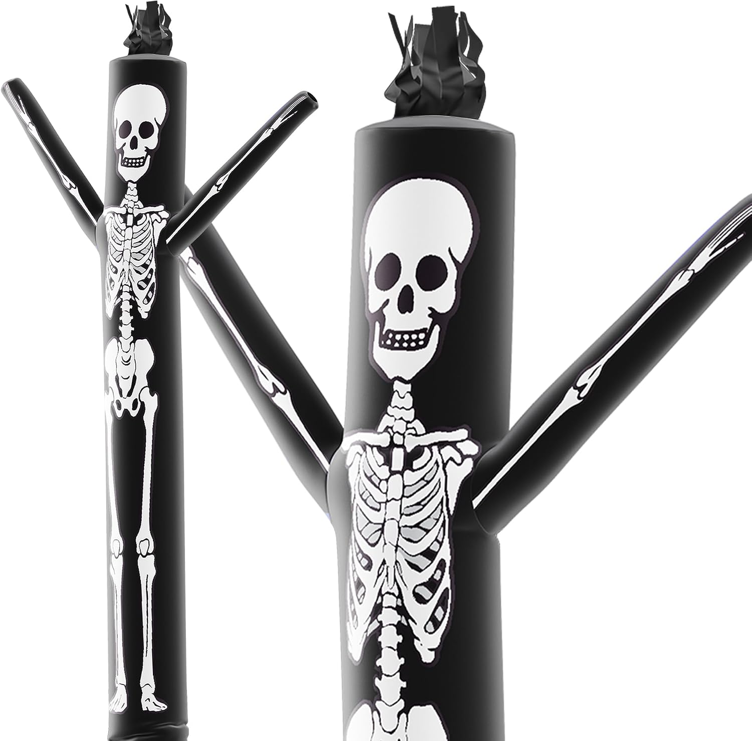 LookOurWay 10ft Skeleton Air Dancers Inflatable Tube Man Attachment | Halloween Inflatables Outdoor Decoration | Wacky Waving Halloween Blow Up for Yard Display or Business (Blower Not Included)