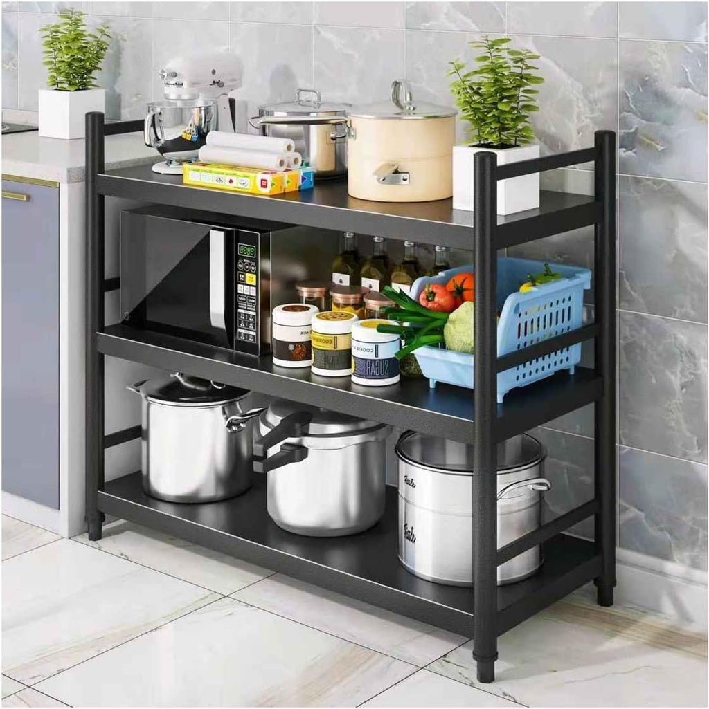 Microwave Stand with Storage，Baker's Rack for Kitchen，Kitchen Rack，Space-Saving, Suitable for Storage in Kitchens, Bathrooms, Offices, and Other Locations.(55 * 50 * 95CM)