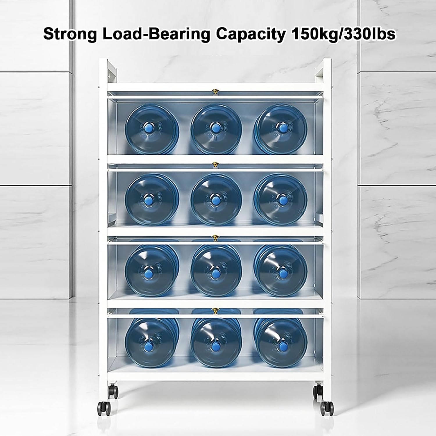 3-Tier Kitchen Pantry Storage Cabinet, Coffee Bar with Drawer, Versatile Baker's Rack, Flip Door Organizer for Kitchen, Space-Saving Kitchen Storage Solution