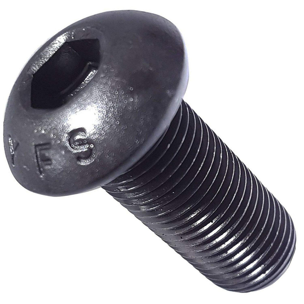 1/2-13 x 5/8' - Button Head Socket Cap Screws Black Oxide Alloy Steel Qty 50 Socket Head Screws B2B