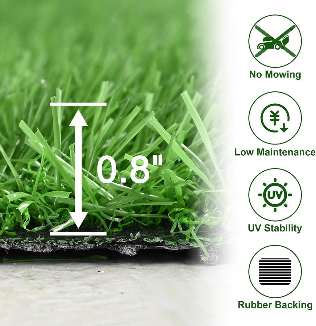 Yescom Sports Sled Strips Turf Gym Turf Flooring for Weight Sled Push Gym Equipment Outdoor Indoor Use 50'x3'x2PCS(300 Sq.Ft) 0.8' H