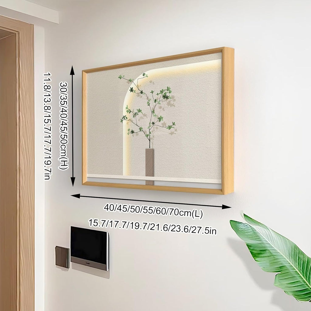 Hidden Electricity Meter Box Decorative Painting, Electrical Panel Cover for Home Decor, Breaker Box Pegboard Protection Cover, Crystal Film Surface(Gold 2,70 * 50cm/27.5 * 19.7in)