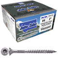 #8 x 2 Silver Stainless Steel Wood Screw Torx/Star Drive Head - Grade 305 Stainless Steel - (Full Box - 3500 Approx. Screw Count)