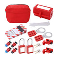 Electrical Circuit Breaker Lockout Tagout Kit Safty Padlock Loto Tags Hasps Set for Industrial Lock Out Station