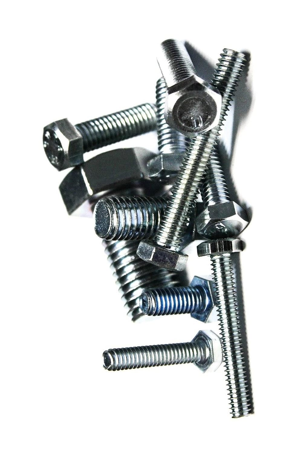 New Versatile Pack of (250) 7/16'x1-1/2' Hex Cap Screw/Bolt (Zinc) -Grade 2 -Fully Threaded- Multi-Purpose Comprehensive Hardware Fastener Assortment Kit TRINNM03009