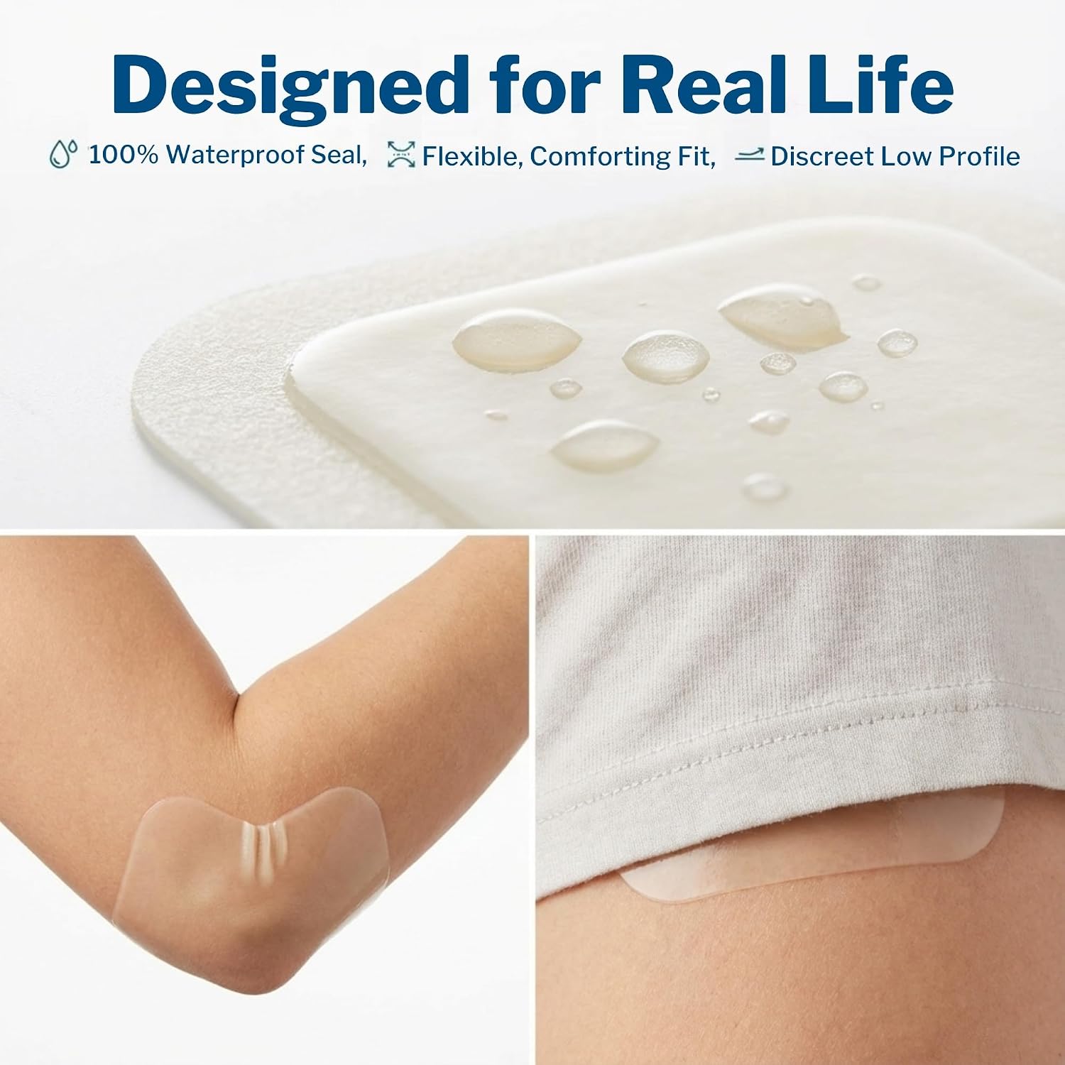 McKesson Hydrocolloid Dressing, Sterile, Thin (20 Boxes, 200 Dressings Total) - Self-Adhesive Sterile Bandage, Waterproof Patch for Bed Sore, Mild Burn, Blister, Acne Care - 4 in x 4 in
