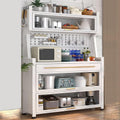 Kitchen Storage Cabinet, Freestanding Baker's Rack,Microwave Stand with Flip Door and Drawer,for Dining Room, Living Room,Kitchen Utility Sideboard Storage Shelf (
