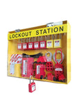 Lockout Tagout Station Safety Kit Electrical Loto Devices - OSHA Compliant Industrial Organizer | 14 Safety Locks, 2 Plug Locks, 5 Hasps, 40 Tags and Ties, 5 Circuit Breaker Lockouts - OSHA Compliance