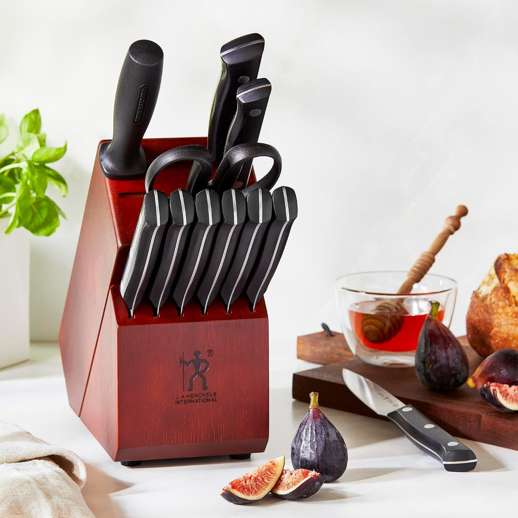 HENCKELS Dynamic Razor-Sharp 12-Piece Knife Set, Chef , Bread , Steak , German Engineered Informed by 100+ Years of Mastery