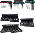 Magnetic T-Handle Hex Key Organizer Rack - Wrench Organizer for Garage, Tool Cart, or Workshop – Compatible with Toolboxes and Storage Systems - sae/metric/torx (Metric, SAE, and Torx)