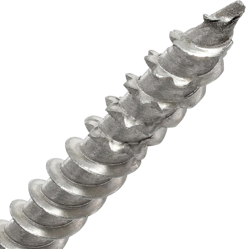 Power Pro 48625 Wood Screws, #8 x 1, Premium Stainless Marine Screws, Rust Resistant, Stainless Steel, 5lb Tub, 860 pcs