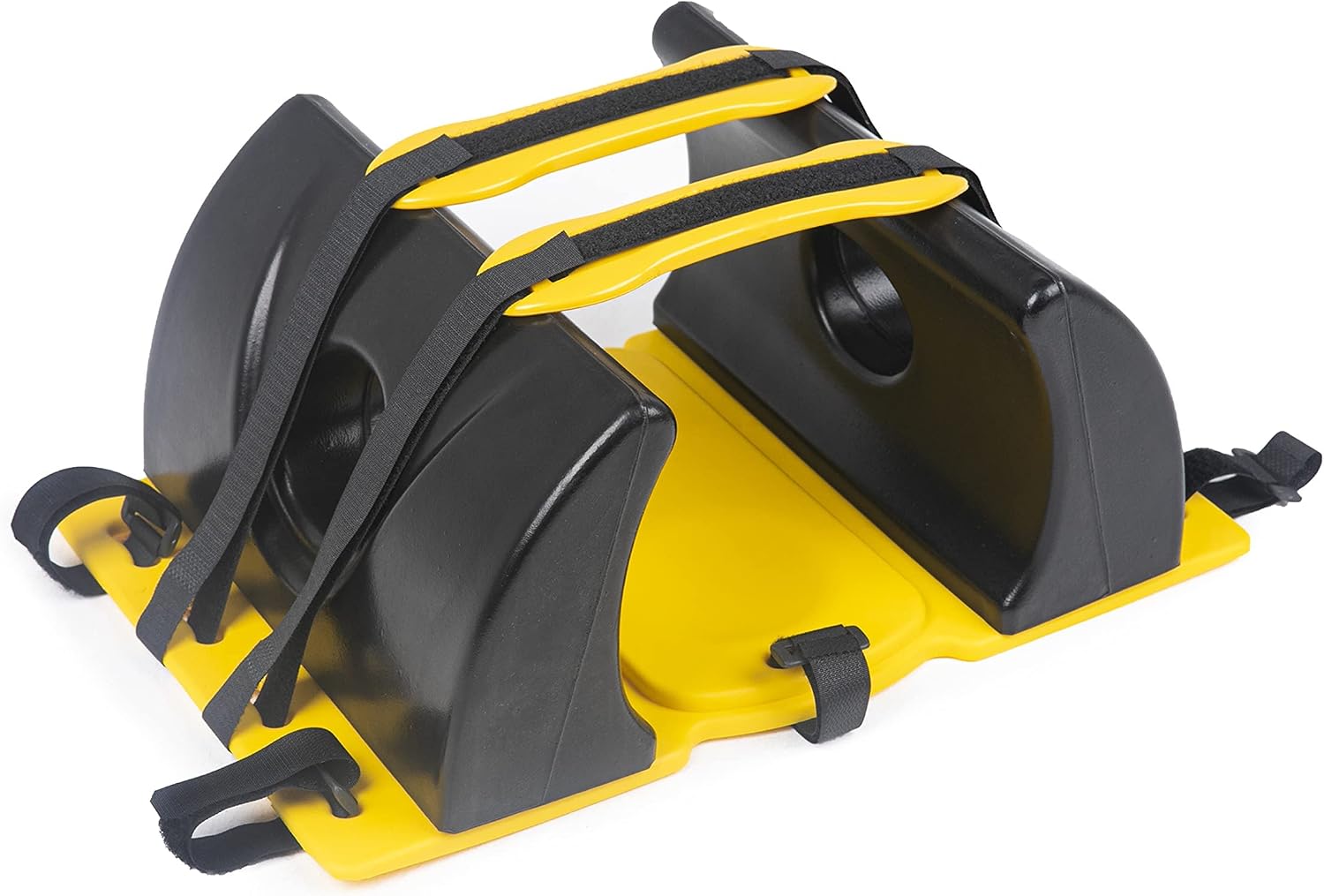 ARS Spine Board Stretcher, First Responder Medical Backboard Head Immobilizer Unit and Spider Straps, EMT Supplies and Equipment for Patient Transfer (Yellow), 16.1 pounds, 1 Count