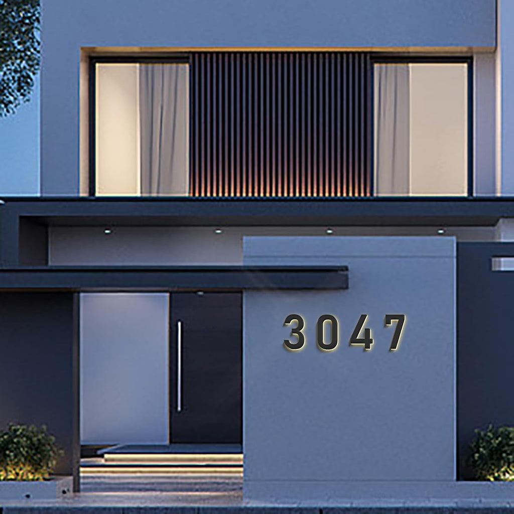 House Numbers, Backlit LED Address Numbers, Modern Lighted House Numbers, Lighted Up House Numbers For Outside.,9