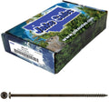 Jake Sales #14 x 7 Ceramic Coated Torx/Star Drive Gutter Screws - Brown - for Fastening Gutters to Wood - T-30 Drive Head - 5 Pound Case ~738 Screws