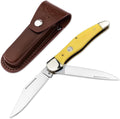 Boker Folding Hunter 4.5 Inch Pocket Knife, Yellow Synthetic,Traditional Series 2.0, Made in Germany