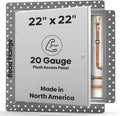 Best 22' x 22' Flush Metal Access Panel with Bead Flange, 20-Gauge Steel Access Door with Concealed Hinges, Drywall Panel for Ceilings & Walls, Screwdriver Cam Latch, White Polyester Coat, BA-DW-5040