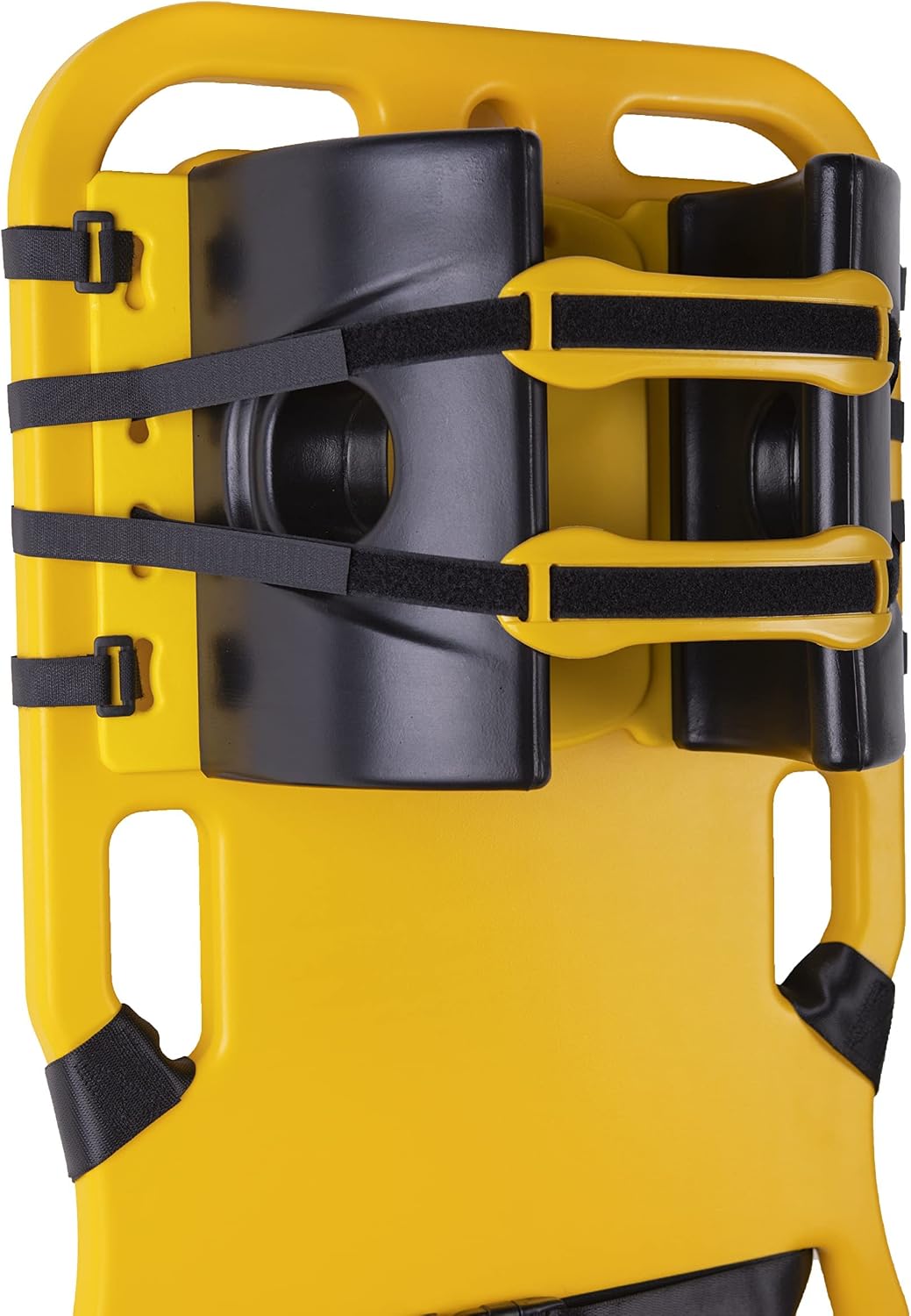 ARS Spine Board Stretcher, First Responder Medical Backboard Head Immobilizer Unit and Spider Straps, EMT Supplies and Equipment for Patient Transfer (Yellow), 16.1 pounds, 1 Count