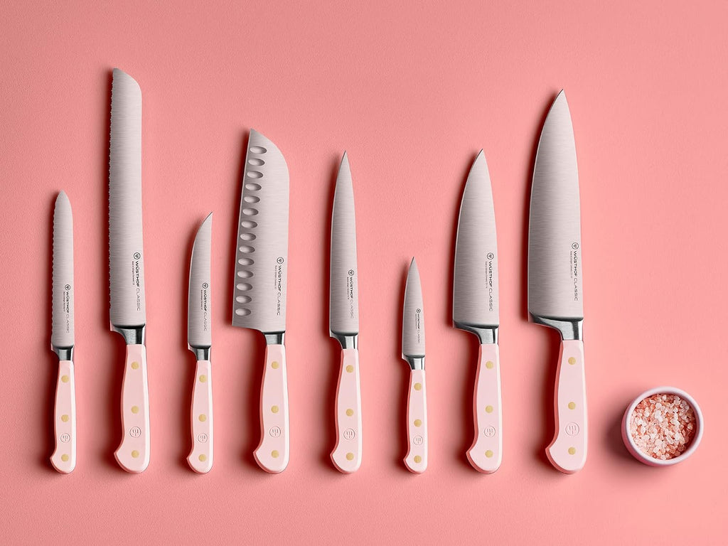 WÜSTHOF Classic Pink Himalayan Salt 5' Serrated Utility Knife