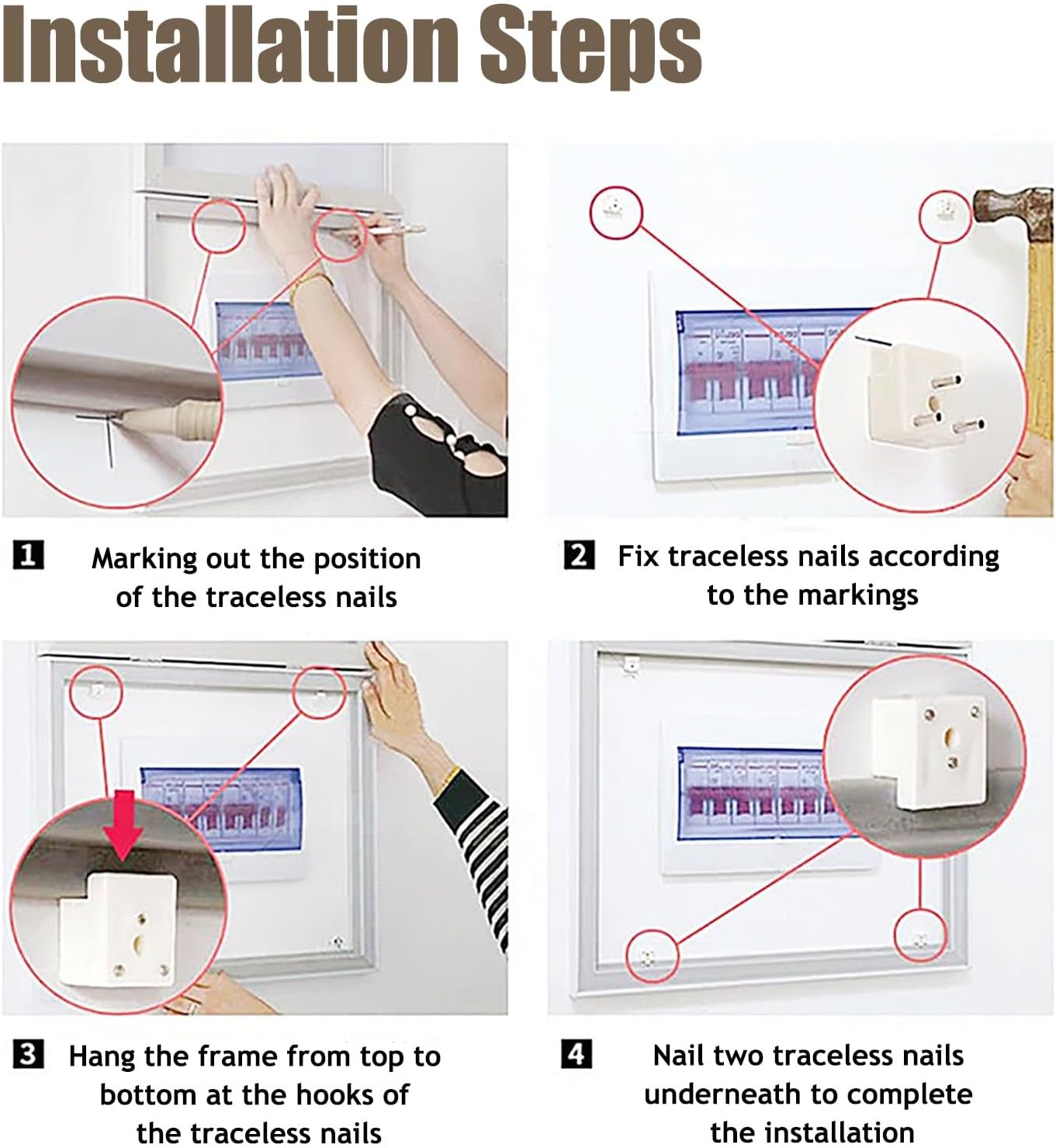 Electrical Panel Cover Minimalist Color Breaker Box Cover, Wall-Mount Circuit Breaker Panel Lid, Replacement Electrical Panel Cover, (Style15,WXH-45 x 55CM-17.7 x 21.7)