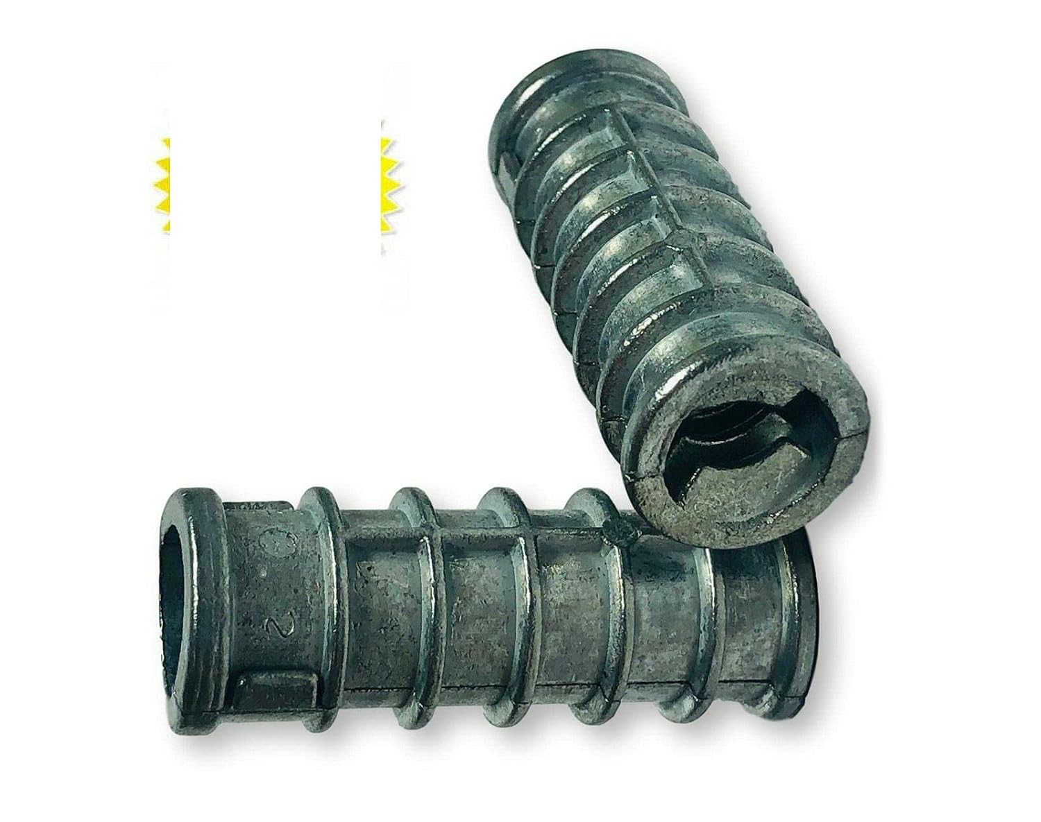 Pr-Mch Package of 100, 1/2' x 2' Lag Screw Shield Anchor Short Zinc Alloy 3/4' Hole Set Kit #DR-D7017D
