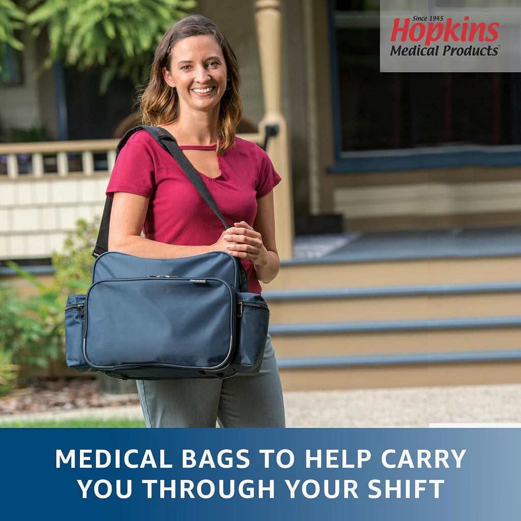 Hopkins Medical Products EZ View Medical Bag, Lightweight and Durable, Ample Storage, Sturdy Construction, Easy Access Compartments, Ultimate Organization, Comfortable Carry
