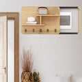 Sliding Door Electrical Panel Box Cover Wooden, Wall Mounted Hide Breaker Box Cover for Circuit Distribution Box, Indoor Meter Box Covers(Style/C,55x45cm(21 5/8x17 3/4'))
