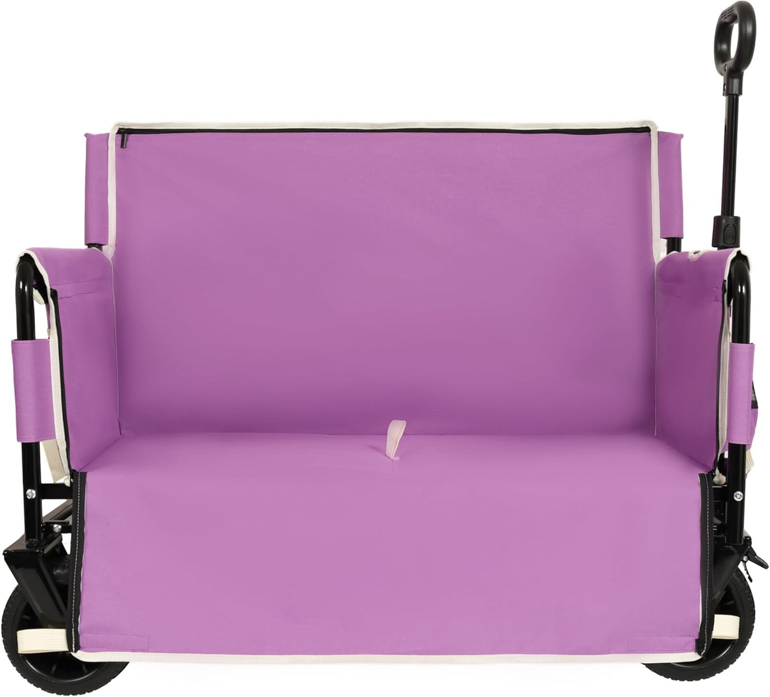 3-in-1 Convertible Folding Wagon Cart - 500lbs Heavy-Duty, 180L Capacity, All-Terrain Wheels for Camping, Beach, Sports & Garden - Perfect for Outdoor Adventures! (Purple)