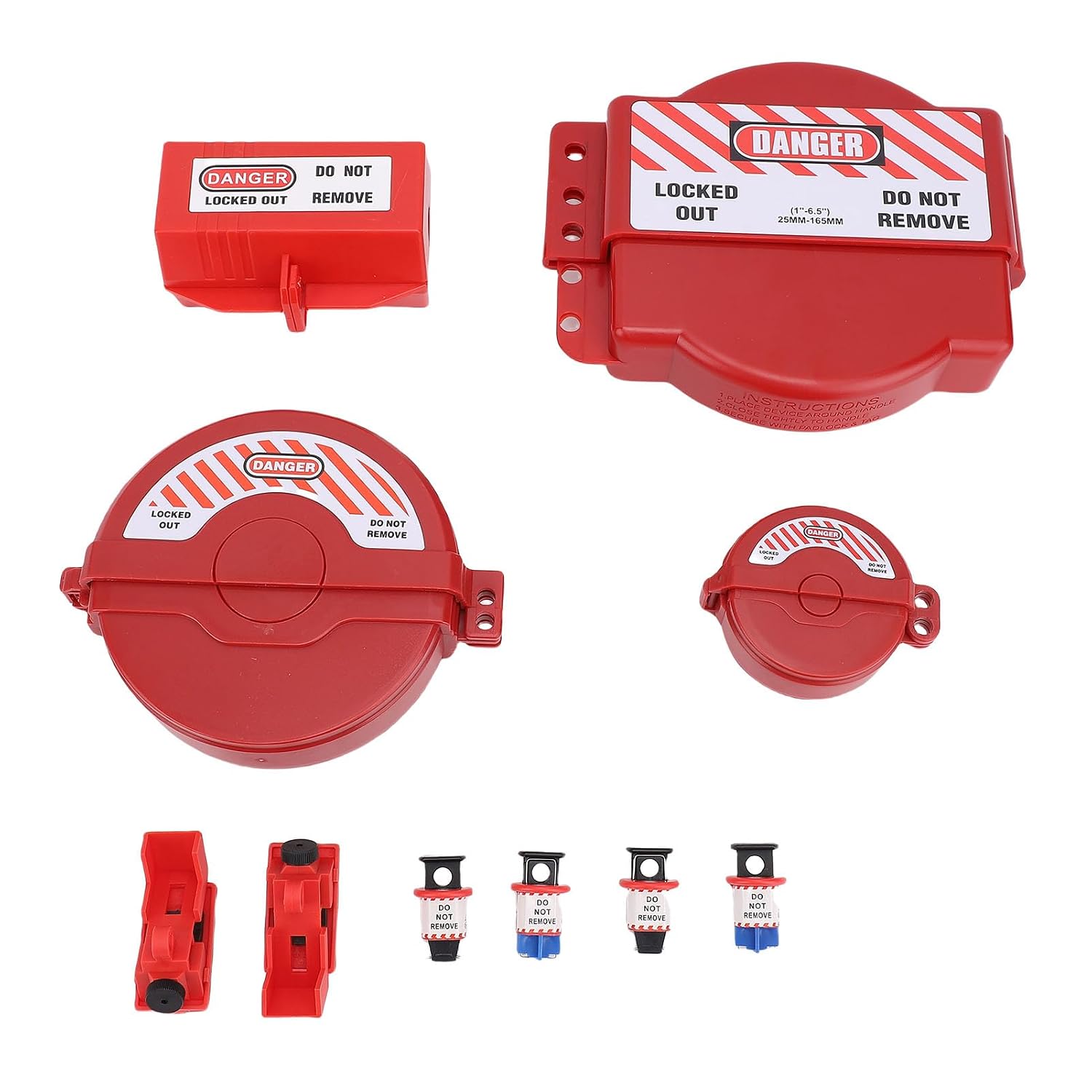 Generic Lockout Tagout Kit Electrical Loto, Clamp On Circuit Breaker Lockout, Hasps, Loto, Safety Padlocks, Plug Lock, Ball Valve, Tool Box, for Electrical, Industrial