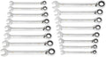 GEARWRENCH 16 Piece 90-Tooth 12 Point Metric Reversible Ratcheting Wrench Set | 86629