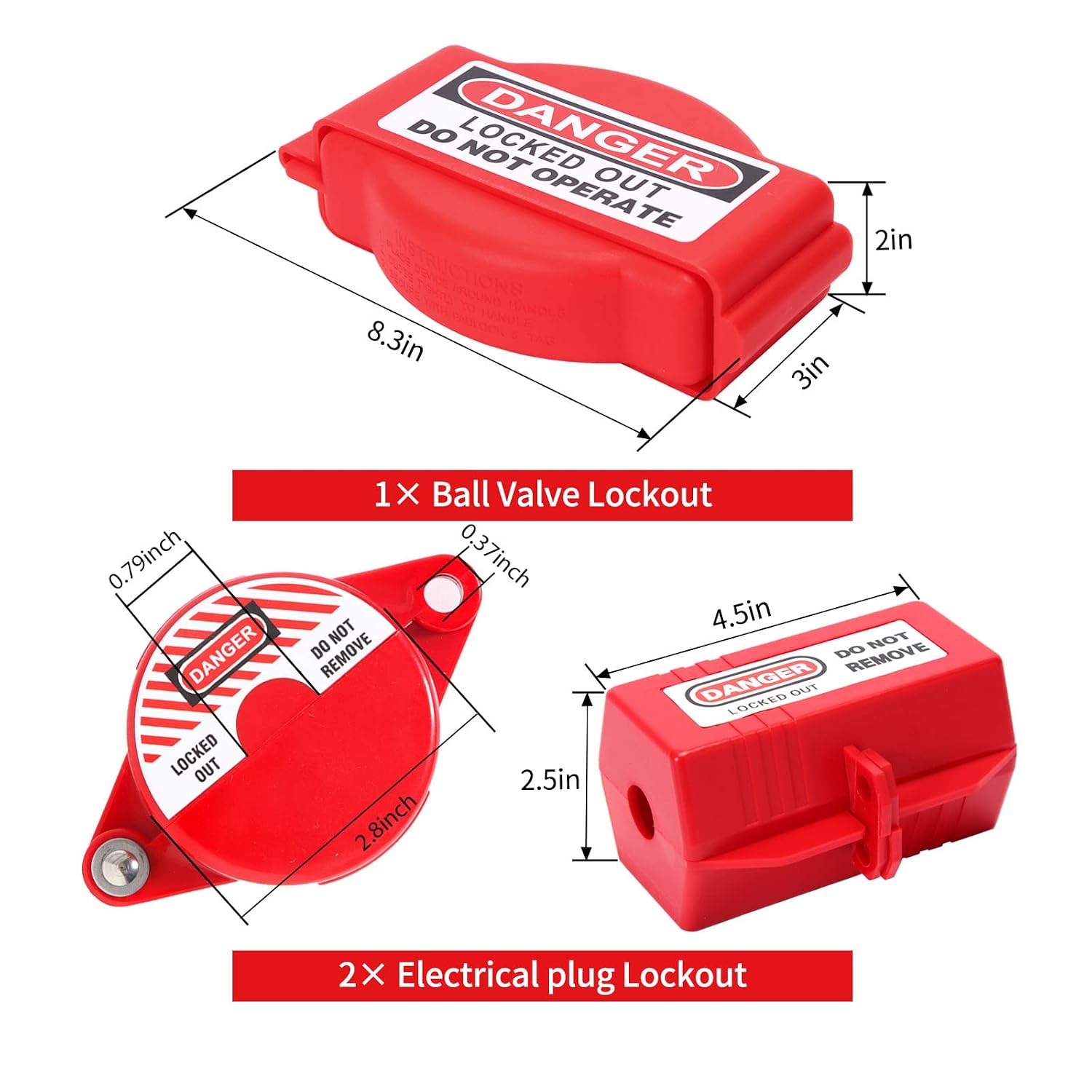 Lockout Tagout Kit Loto Hasp Lockout Steel Cable Lockout Plug Lock Out Tag Loto Safety Padlock Circuit Breaker Lockout Ball Valve Lockout Tagout Set Alamanda Loto Kit for Lock Out Tag Out Station