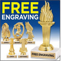 Crown Awards Girls Soccer Trophies -5.25' Girls Soccer Champion Trophy