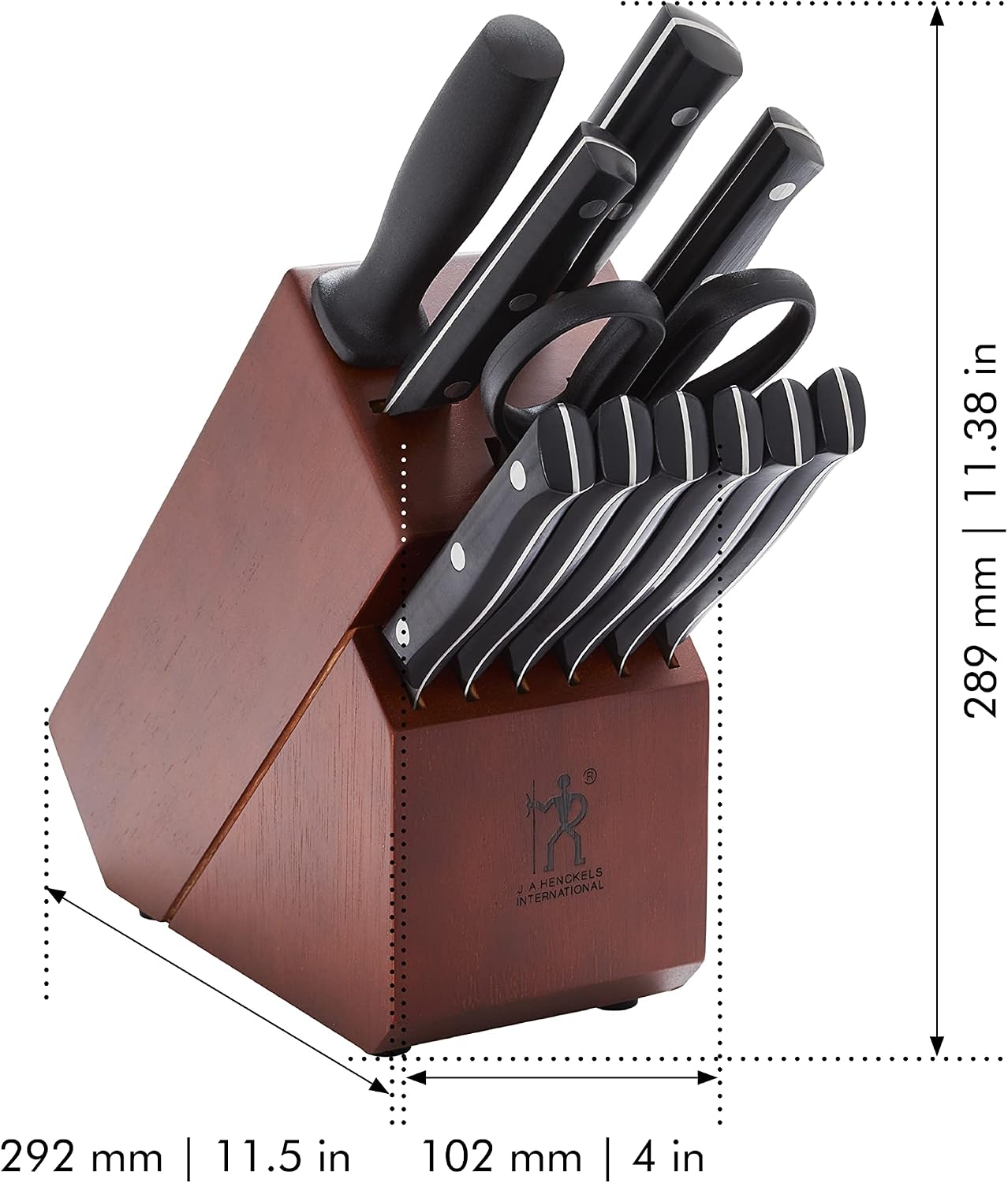 HENCKELS Dynamic Razor-Sharp 12-Piece Knife Set, Chef , Bread , Steak , German Engineered Informed by 100+ Years of Mastery