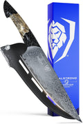 Dalstrong Chef Knife Professional- 9.5'-Scorpion Series - Venom Edition - Japanese Steel Chef Knife - Spiral Sandstorm Blade Pattern - Black Honeycomb Resin Handle - w/Chef KnifeSheath