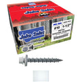 10 x 1-1/2' Brite White Metal Roofing Screws - Hex Washer Head- Self-Starting/Tapping - EPDM Washer. 8 X 250 Bags - 2,000 Screws
