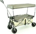 Creative Outdoor All-Terrain Deluxe Wagon | 360 Swivel All Terrain Wheels | Great for Beach, Park, Garden & Tailgate | Multiple Color Options