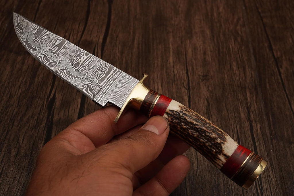 Set of 5 Handmade Personalized Damascus Knife set for Groomsmen gifts | Groomsman Gifts for Wedding, Groomsmen Proposal Gifts