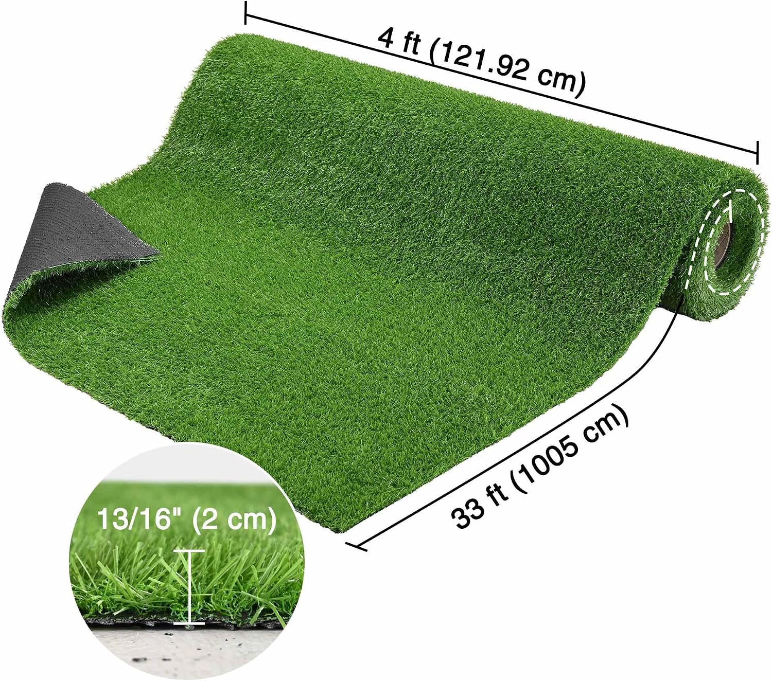 Yescom 4x33FT Gym Turf Artificial Grass Rug Exercise Mat for Sled Track Flooring