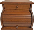 DutchCrafters Amish USA Made Solid Wood Countertop Bread Box with Drawer, Bread Holder for Kitchen Counter, Large Bread Box for Kitchen Countertop (Cherry - Michael's Cherry)
