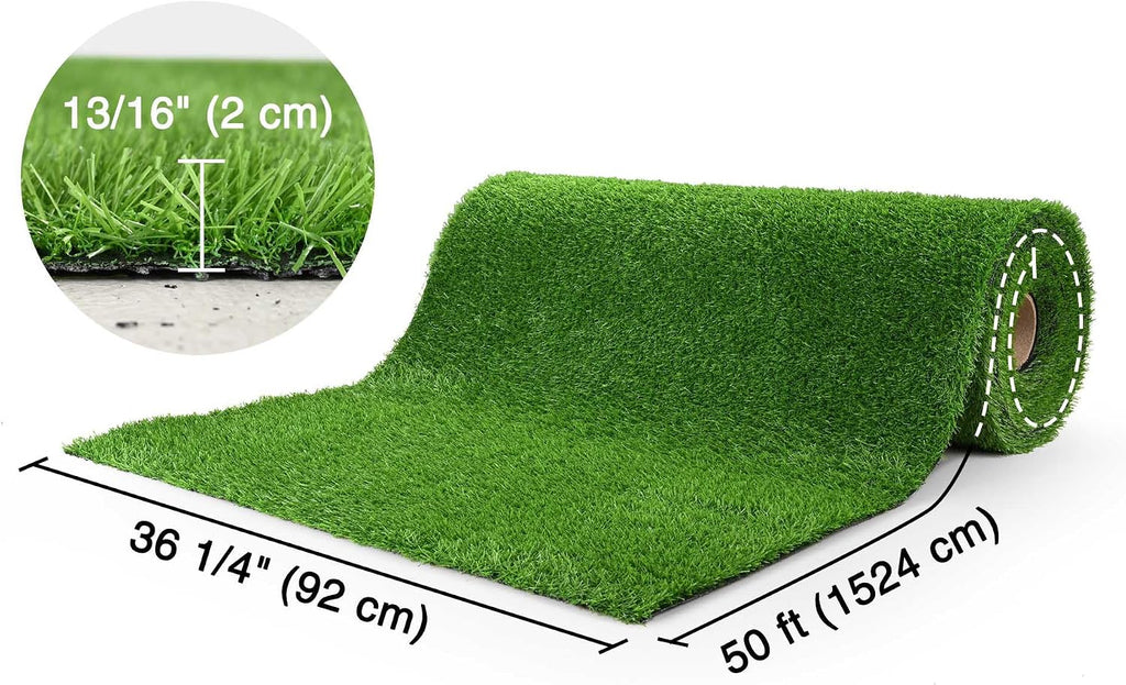 Yescom Sports Sled Strips Turf Gym Turf Flooring for Weight Sled Push Gym Equipment Outdoor Indoor Use 50'x3'x2PCS(300 Sq.Ft) 0.8' H