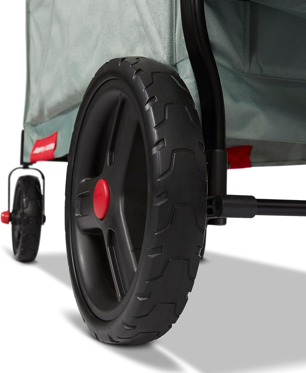 Radio Flyer Atlas Stroll 'N Wagon, Sage Green, for Ages 1+, 3-in-1 Push or Pull Versatility, One-Hand Fold, UV Canopy, 5-Point Harnesses, Storage Capabilities, Rubber Wheels, Stroller Wagon for Kids