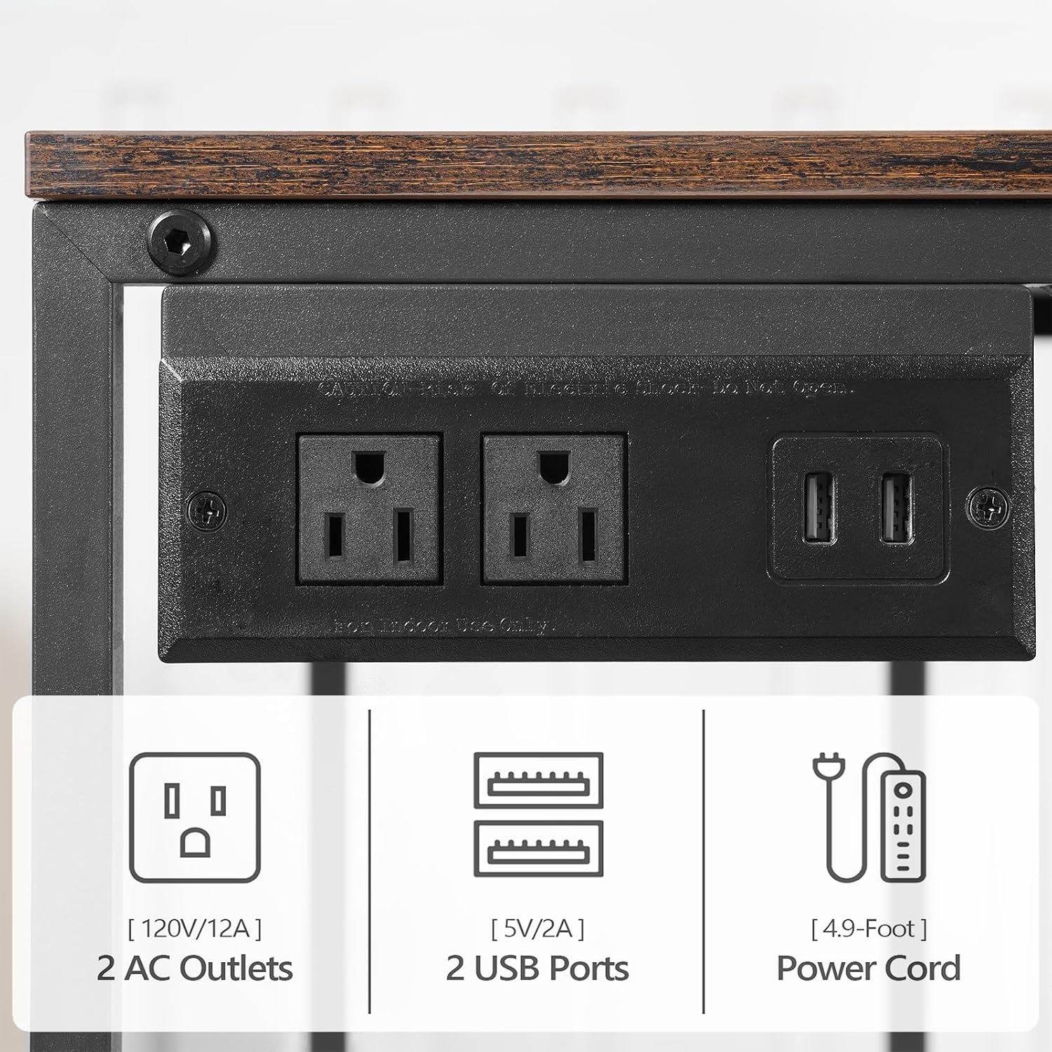 MAHANCRIS Mobile Printer Stand and Podium Stand Bundle, 3-Tier Industrial Printer Cart with Power Outlets and 2 USB Ports, Adjustable Height Mobile Lectern and Laptop Desk PTHR78E01-LPHR4001