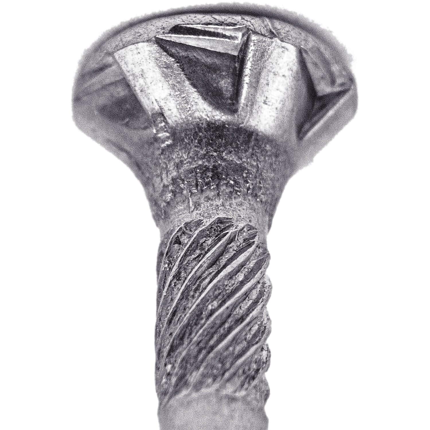 #8 x 2 Silver Stainless Steel Wood Screw Torx/Star Drive Head - Grade 305 Stainless Steel - (Full Box - 3500 Approx. Screw Count)
