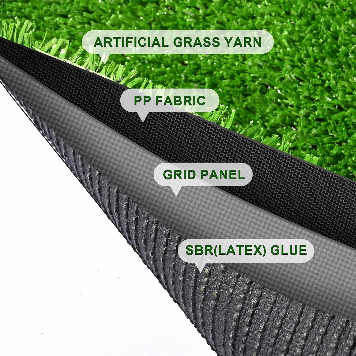 Yescom Sports Sled Strips Turf Gym Flooring for Weight Sled Push Pull Equipment Crossfit Outdoor Indoor 65'x3'(200 Sq.Ft) 0.4