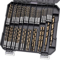 Hex Shank Cobalt Drill Bit Set 63Pcs 1/16'-1/2', M35 HSS Twist Impact Drill Bits for Metal and Hardened Steel, with Indexed Storage Case