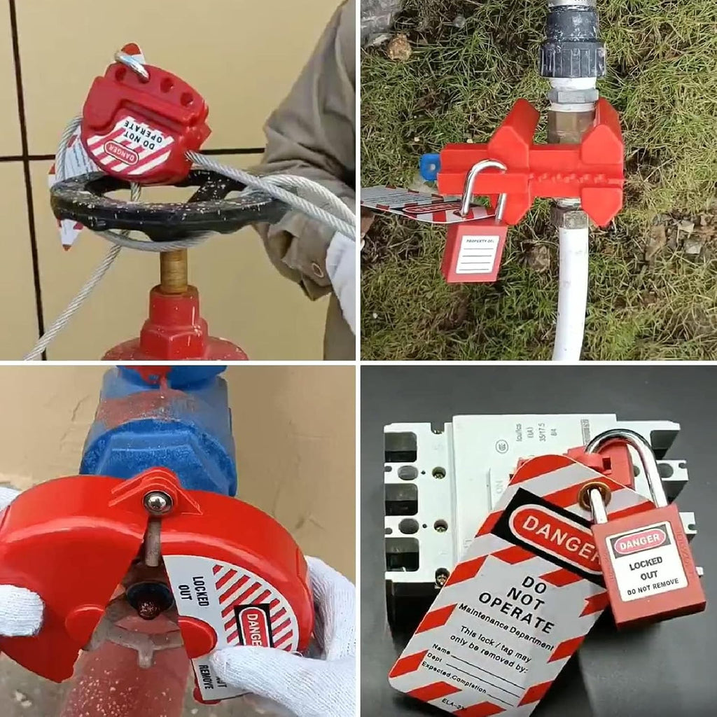 Lockout Tagout Kit, Lock Out Tag Out Kits Electrical, with Loto Locks, Breaker Lockouts, Loto, Lockout Hasps, Plug Lockout, Valve Lockouts, Ball Valve Lockout, Tool Box
