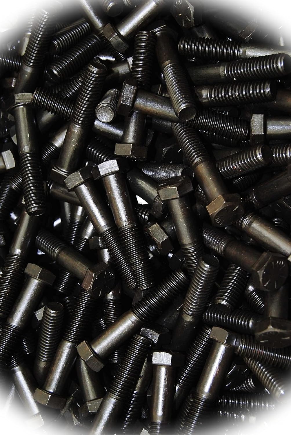 New Pack of (100) Hex Head Bolts 3/8-16 x 2' Grade 8 Cap Screws Plain Black Multi-Purpose Comprehensive Hardware Fastener Assortment Kit MoPNEM02668