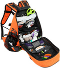 Lightning X First Responder EMT/EMS Backpack Stocked First Aid Supplies Kit B (Fluorescent Orange)