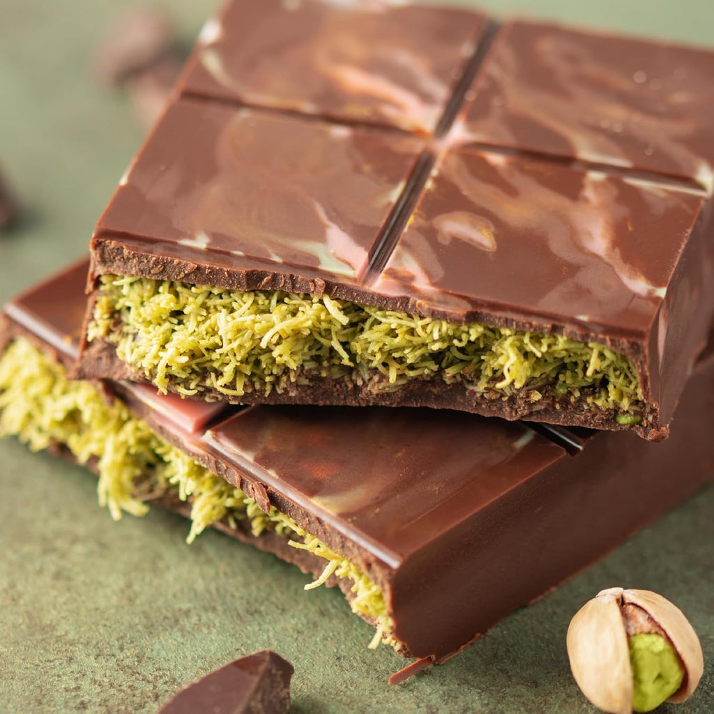 Wilderness Poets, Organic Ultra Creamy Pistachio Nut Butter - (7 Pound- 1 Gallon) - Unsweetened, Silky Smooth - Perfect for Dubai Chocolate-Inspired Creations. One ingredient: 100% Organic Pistachios